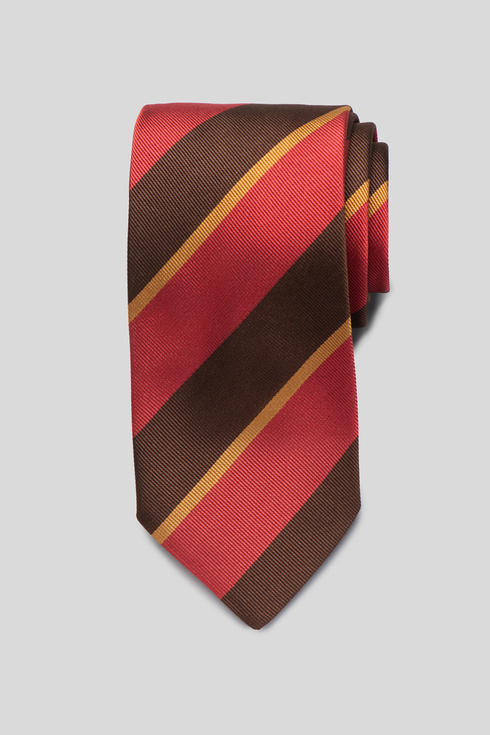 Crimson, Brown and Gold Regimental Tie