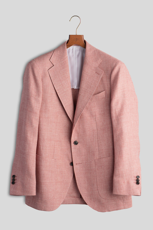 Raspberry Pink Wool/Linen Sportcoat 