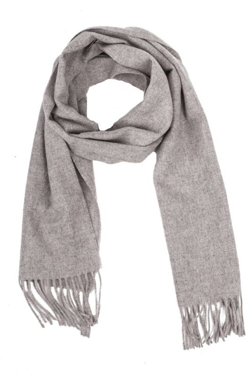 BEIGE woolen classic scarf