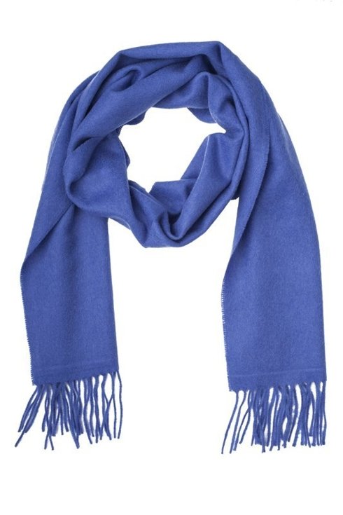 BLUE cashmere scarf