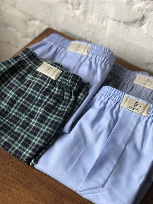 Boxers Green-Navy Plaid