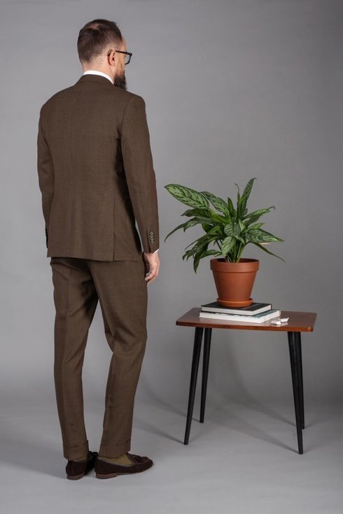 Brown Checked "Edward" Suit