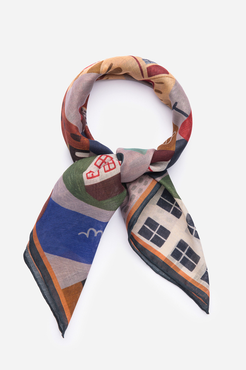 'Cracow' Square Scarf