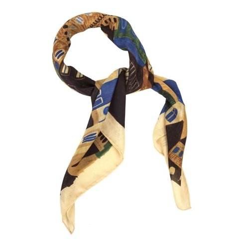 "Florence" Wool and Silk scarf 65 cm