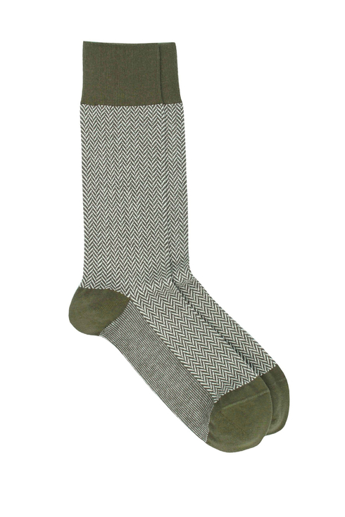 Green Cotton Socks / Pedemeia