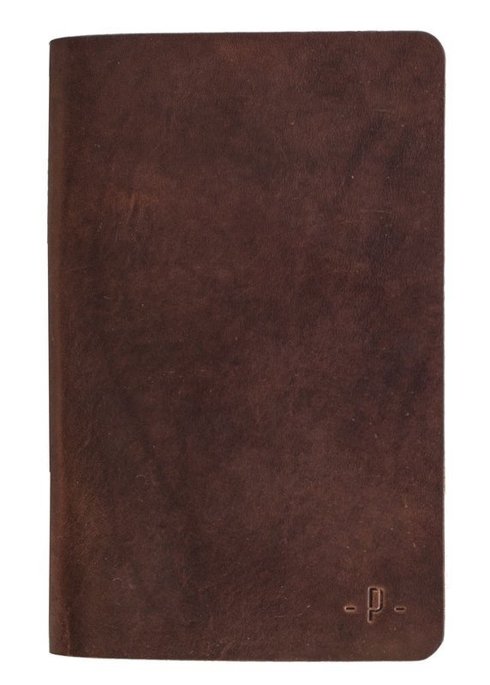 LEATHER chocolate Notebook with refill