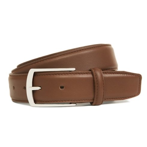 Medium Brown calf leather belt