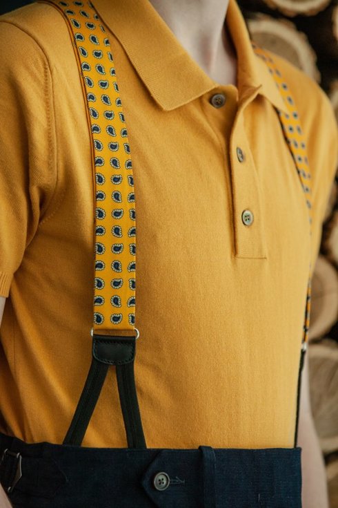Mustard Short Sleeve Polo Shirt