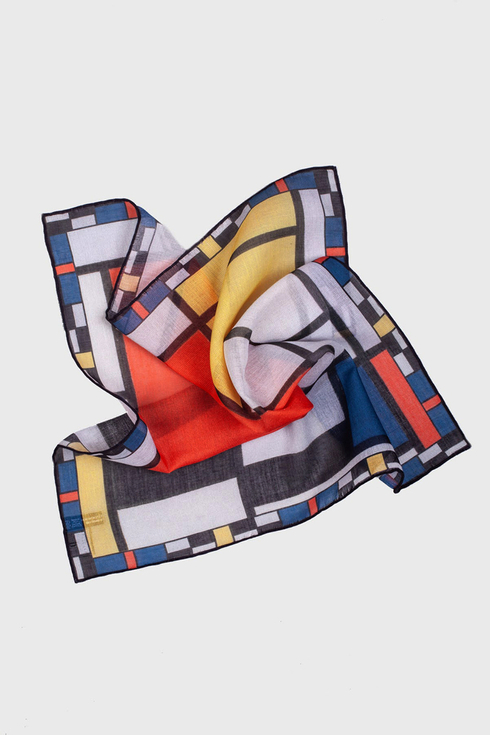 Pocket square ''Composition" Piet Mondrian