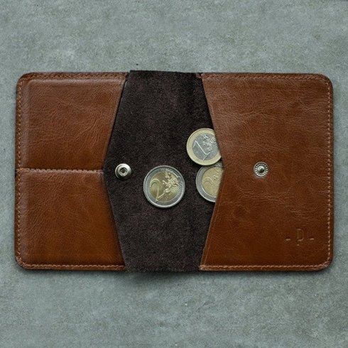 Pocket wallet with coin case