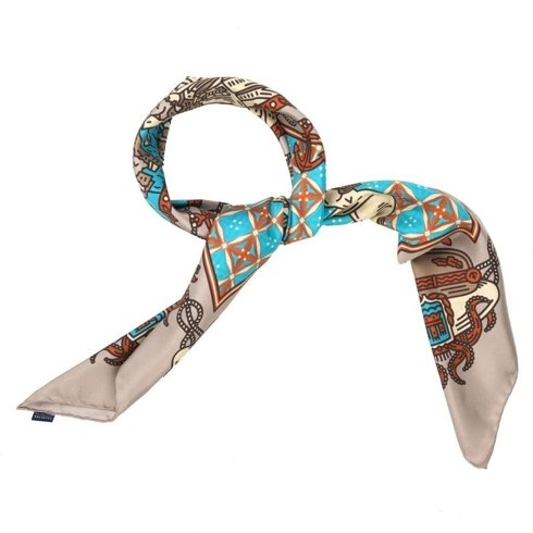 "Positano" Silk scarf 45 cm