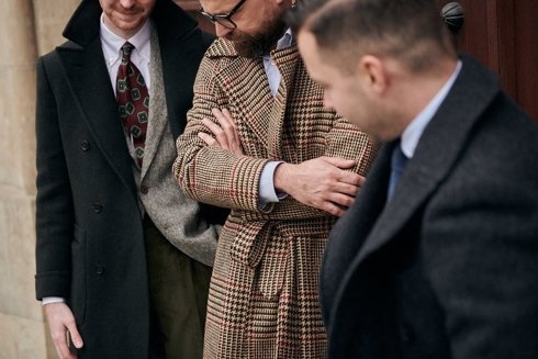 Prince of Wales raglan coat 'Rudolf'