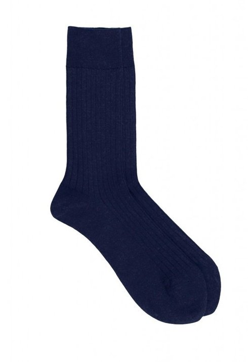 Superwash Merino Wool Fluted Socks Men / Pedemeia