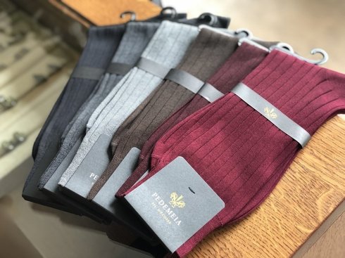 Wool and Cotton Socks with No Pressure Cuff - Man / Pedemeia