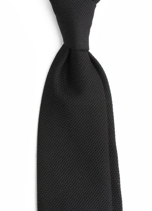 black grenadine tie (garza fina)