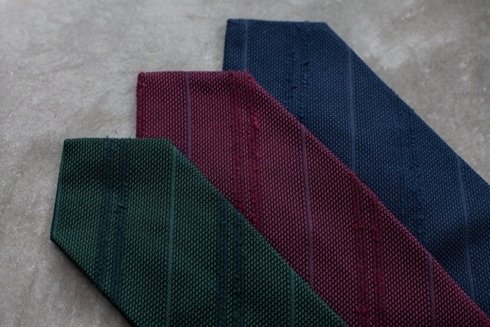 burgundy Grenadine tie with shantung stripes