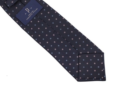 dark blue Macclesfield tie