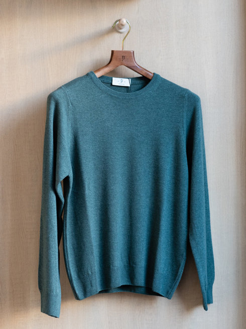 light sage green wool & cashmere sweater