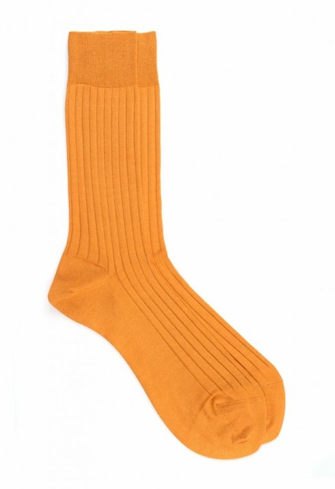 mustard cotton socks