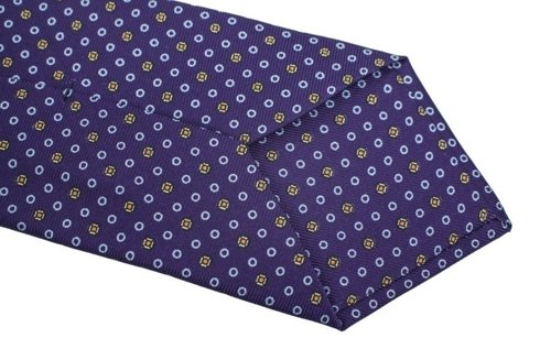 purple Macclesfield tie