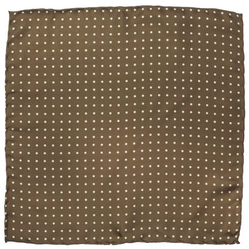 silk polka dots pocket square