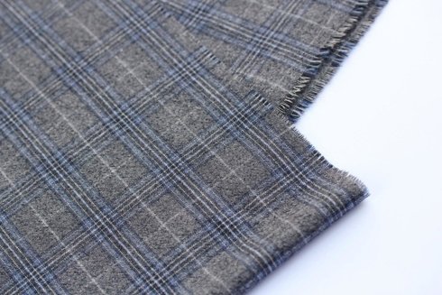 woolen-cashmere scarf with check