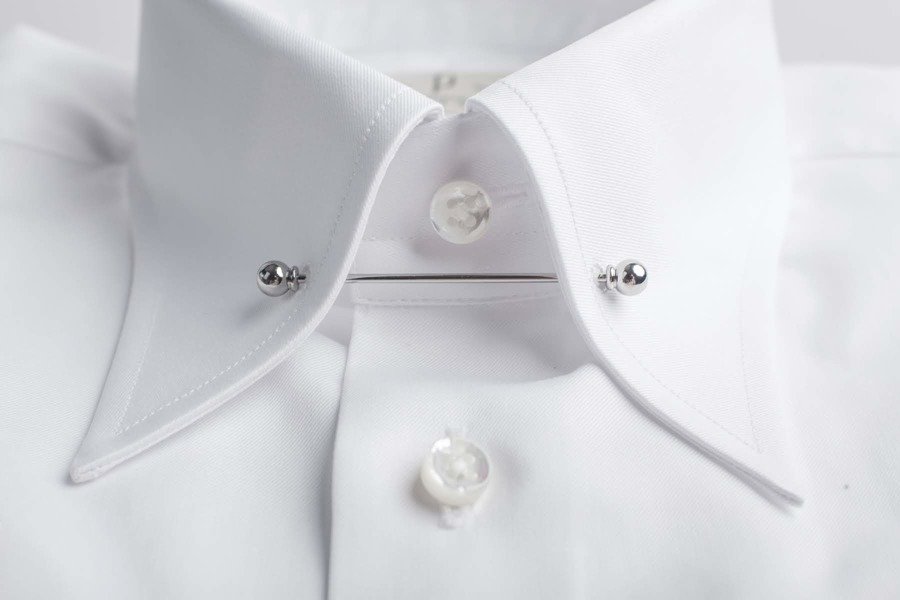 jump Bearing circle Sideways Koszula biała Albini z kołnierzem pin collar | BASIC Koszule \ Wszystkie \  Biznesowe / Formalne Kolekcje \ Selekcja Ślubna Selekcja Ślubna | Sklep  Poszetka.com | jedwabne poszetki, muchy, fulary, krawaty - prezent dla  mężczyzny