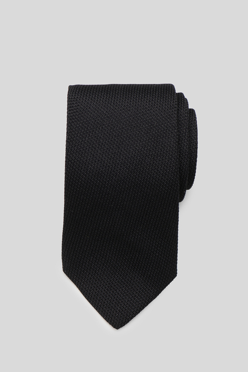 Czarny Krawat z Grenadyny (garza fina)