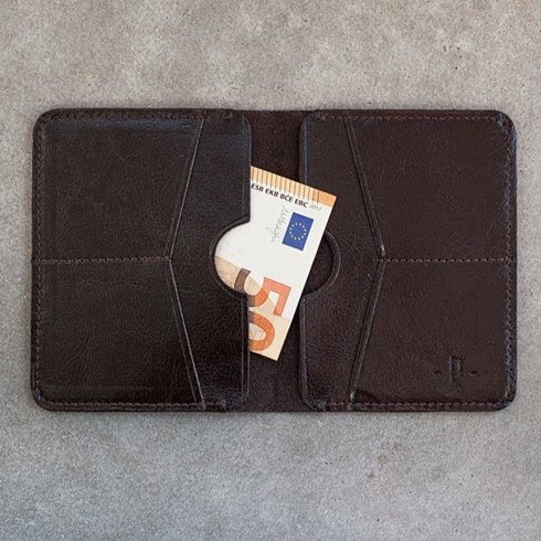 Czekoladowy Zestaw Pocket Wallet + bilonówka + etui na klucze