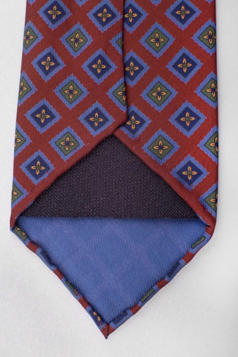 Krawat Ancient Madder Silk bez podszewki
